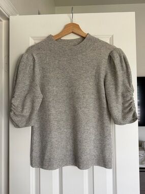 Anthropologie Puff-Sleeve Sweater